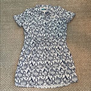 Magellan Outdoors Women's Black and White Patterned Mini Dress